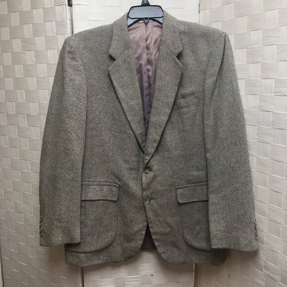 Joe Namath gray tweed sport coat 44R - Picture 1 of 16